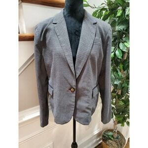 Massimi Fabbro Womens Multicolor Polyester Long Sleeve Single Breasted Blazer XL